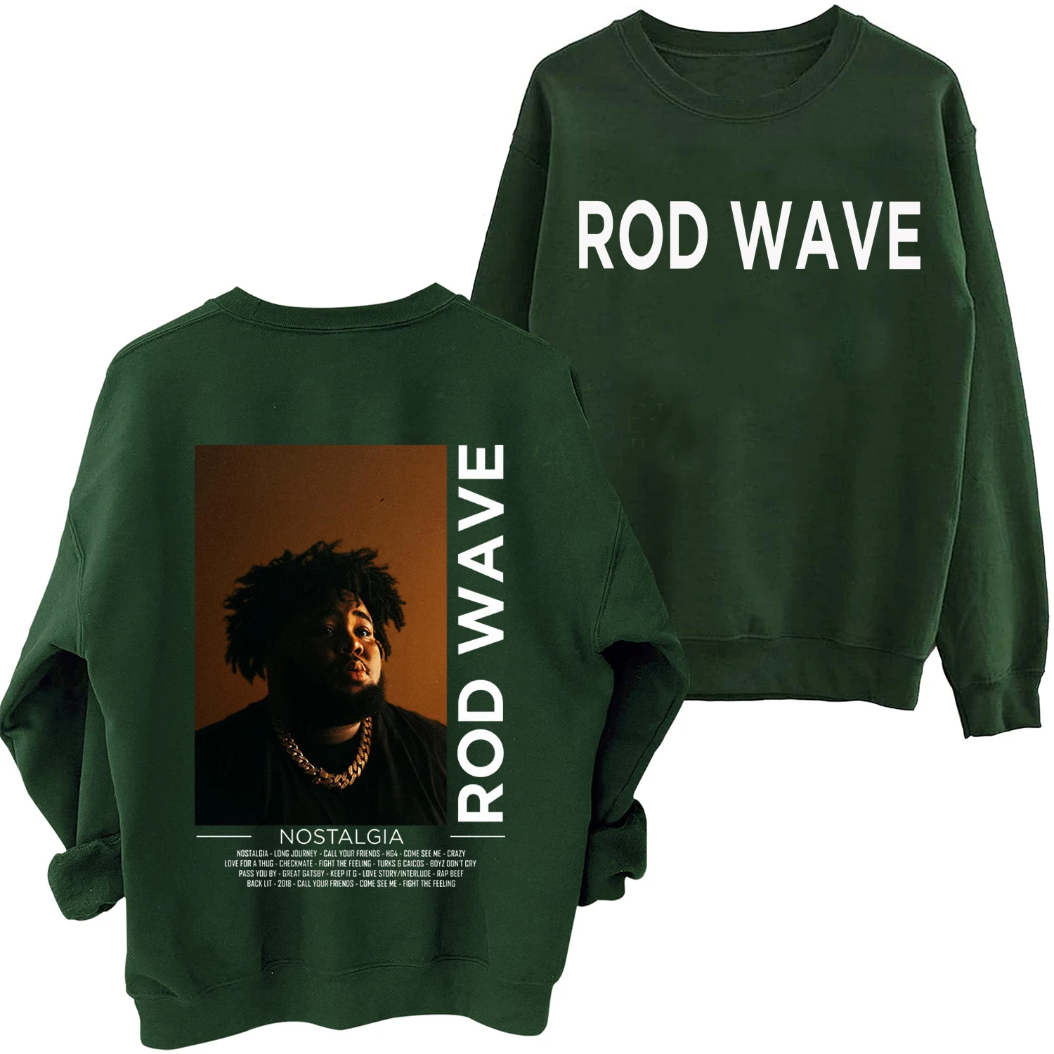 Rod Wave Sweatshirt Man Woman Harajuku Hip Hop Music Round Neck Long Sleeve Oversized Hoodie Fans Gift