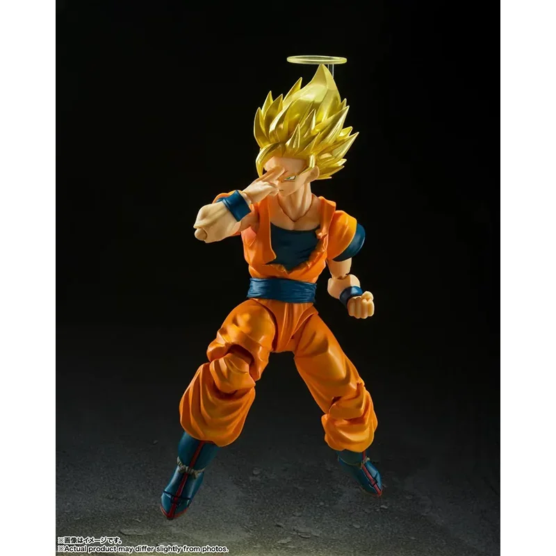 Original Bandai Dragon Ball S.H.Figuarts SHF Super Saiyan 2 Son Goku SDCC Reprint In Stock Anime Collection Figures Model Toys