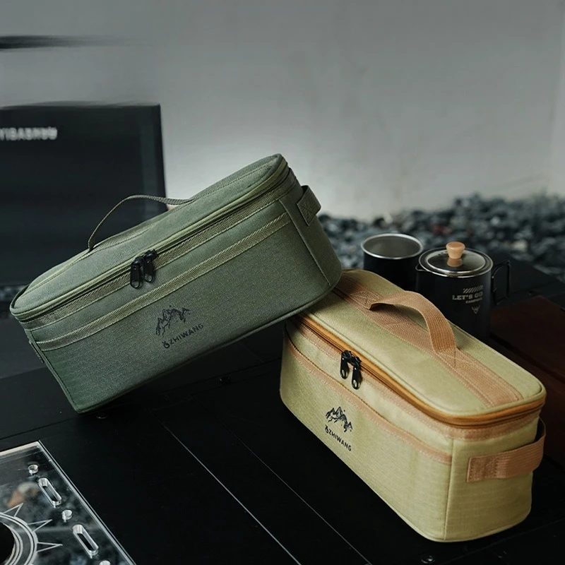 

Multifunctional Camp Kitchen Organizer Bag - Waterproof Portable Storage for Cooking Utensils,Cutlery&Camping Gear Multi-Pockets