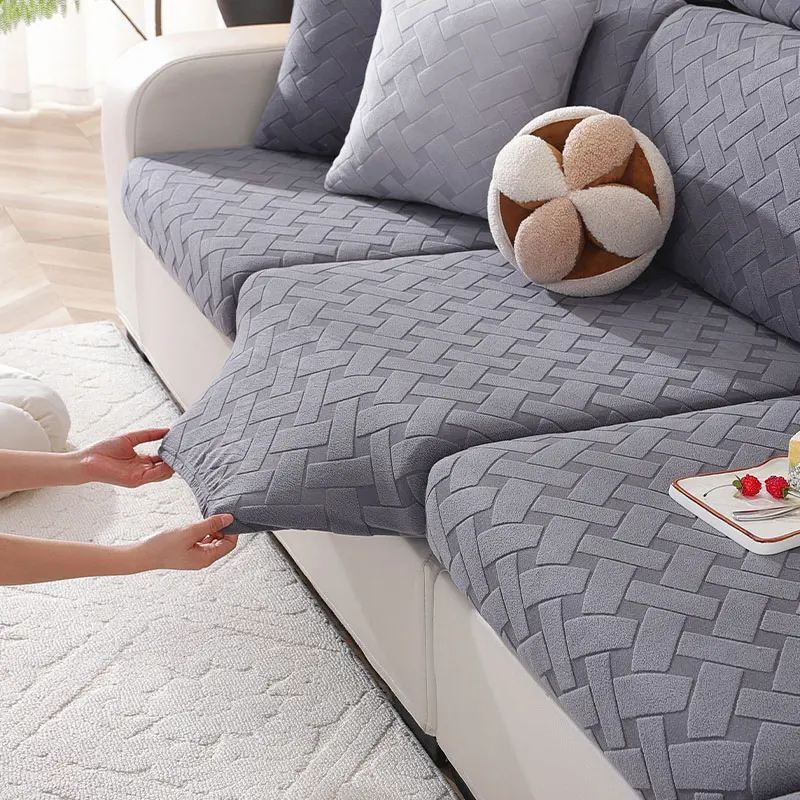 Elastic Sofa Cover Luxury Adjustable Elastic Couch Cover for Living Room Sofa Seat Cover 1 2 3 4 seat l shaped full set