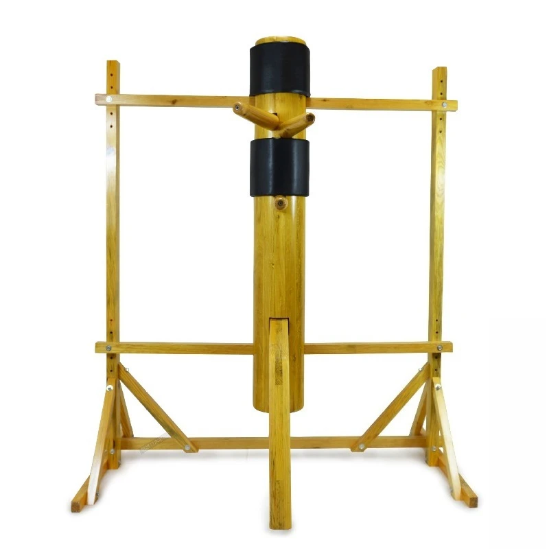 Wing Chun exercises, wall wooden piles, frame wooden piles