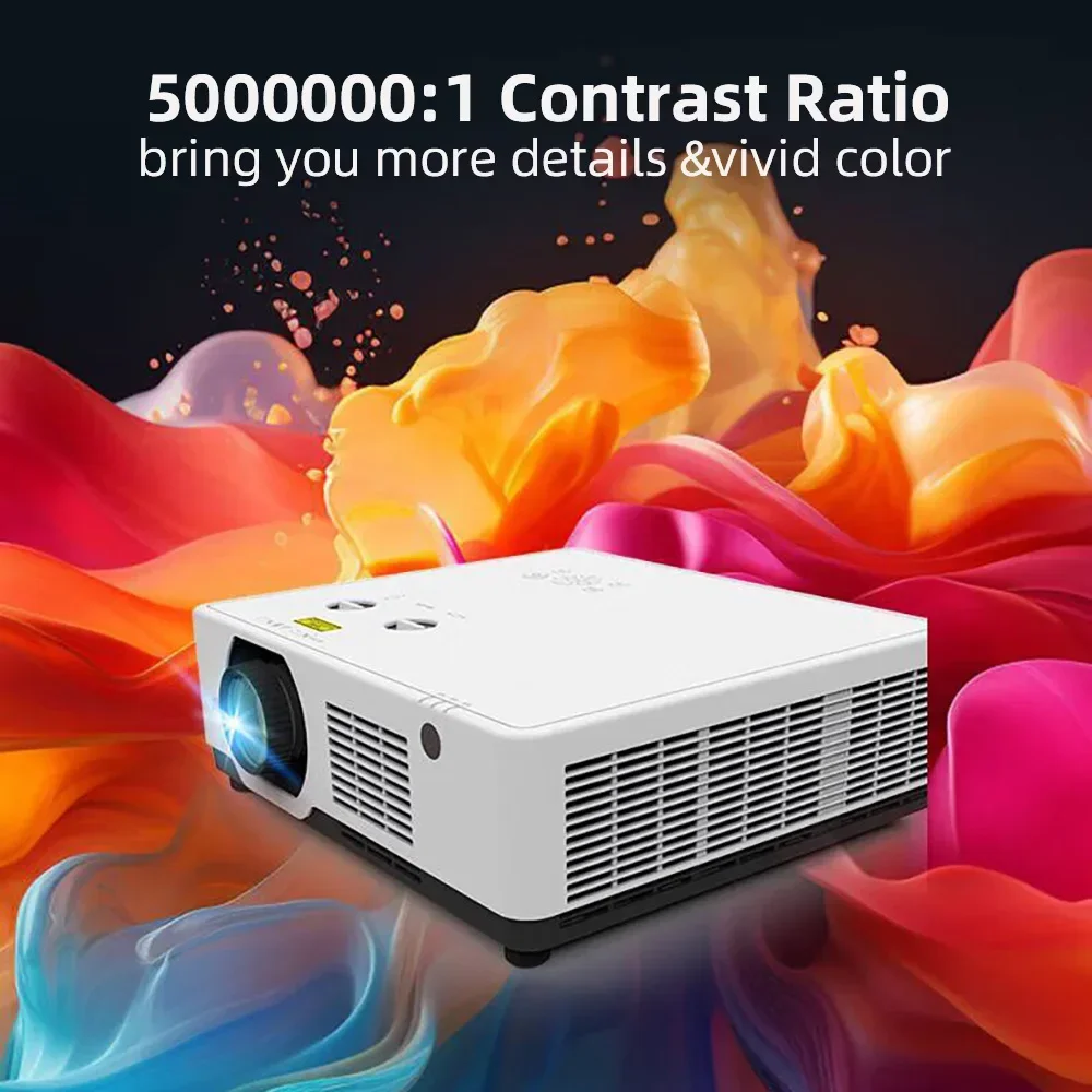 2025/Yinzam WU8 2K UHD جهاز عرض احترافي عالي اللومن، واجهات متعددة ثلاثية الأبعاد ثلاثية الأبعاد جهاز عرض فيديو خارجي عالي الطاقة #5