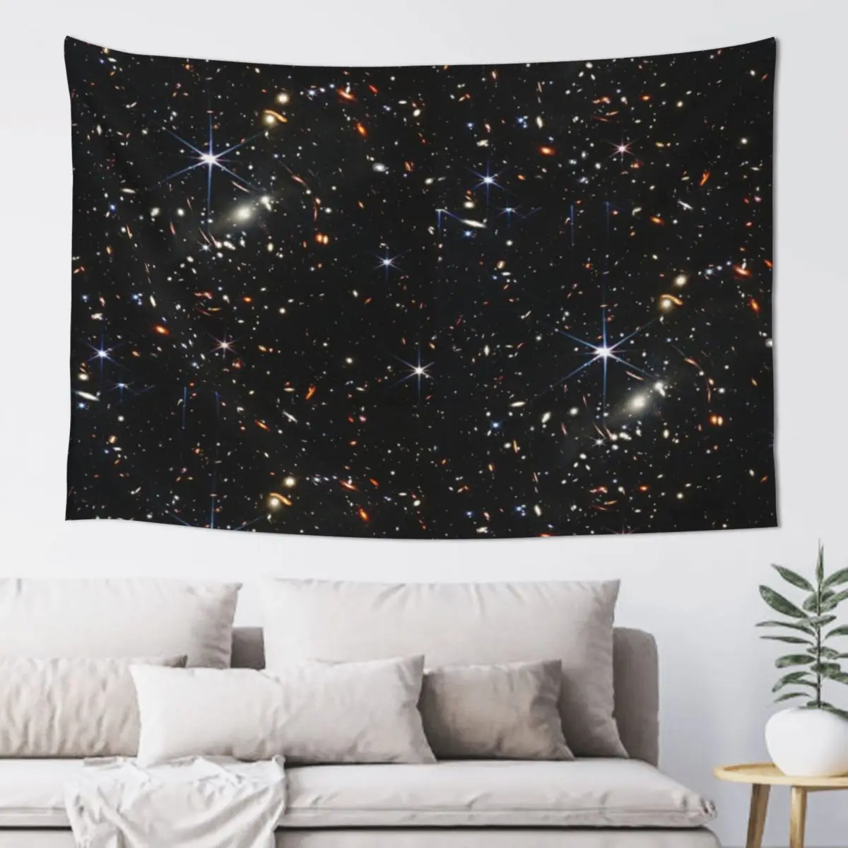 First image of James Webb space telescope Tapestry Wallpaper Bedroom Room Aesthetic Room Design Tapestry