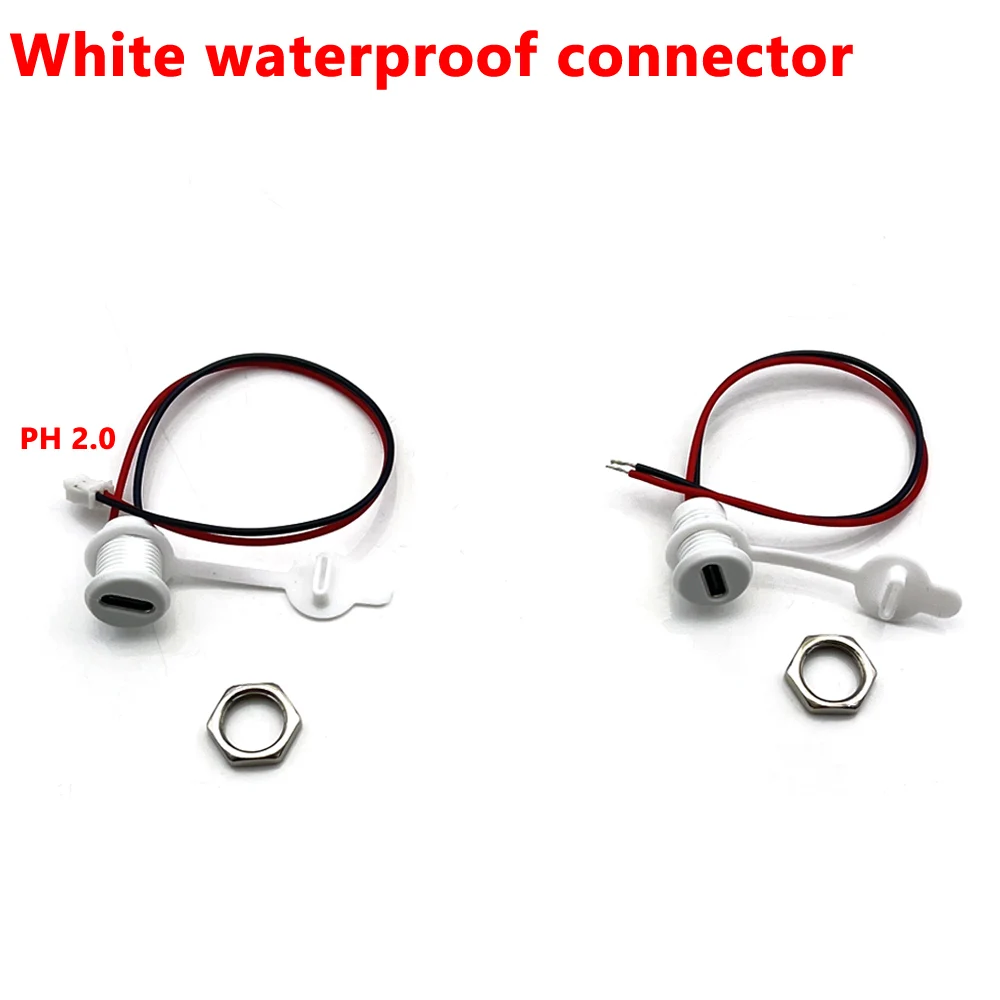 

30 шт., водонепроницаемые гайки USB Type-C к PH 2,0