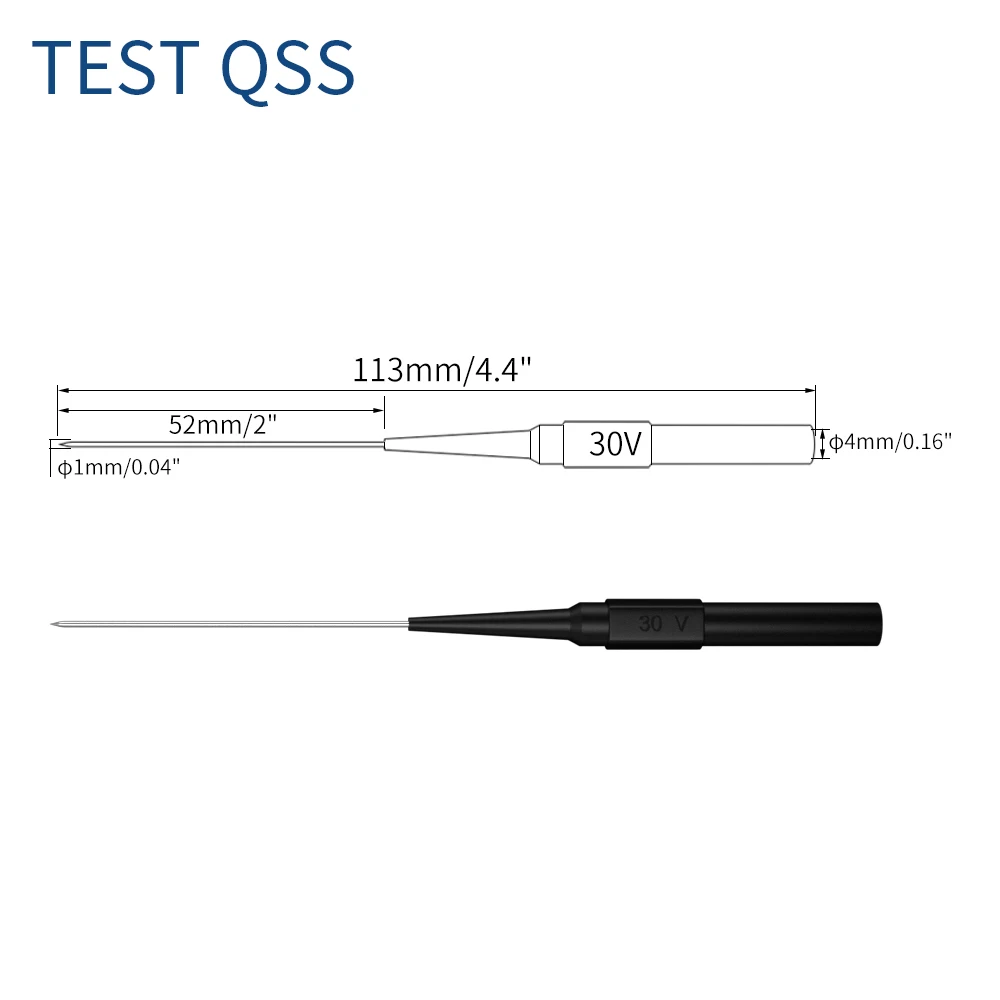Imagem -06 - Qss-kit de Chumbo de Teste Multímetro Plugue Banana mm para Jacaré com Sonda Traseira q. T8008