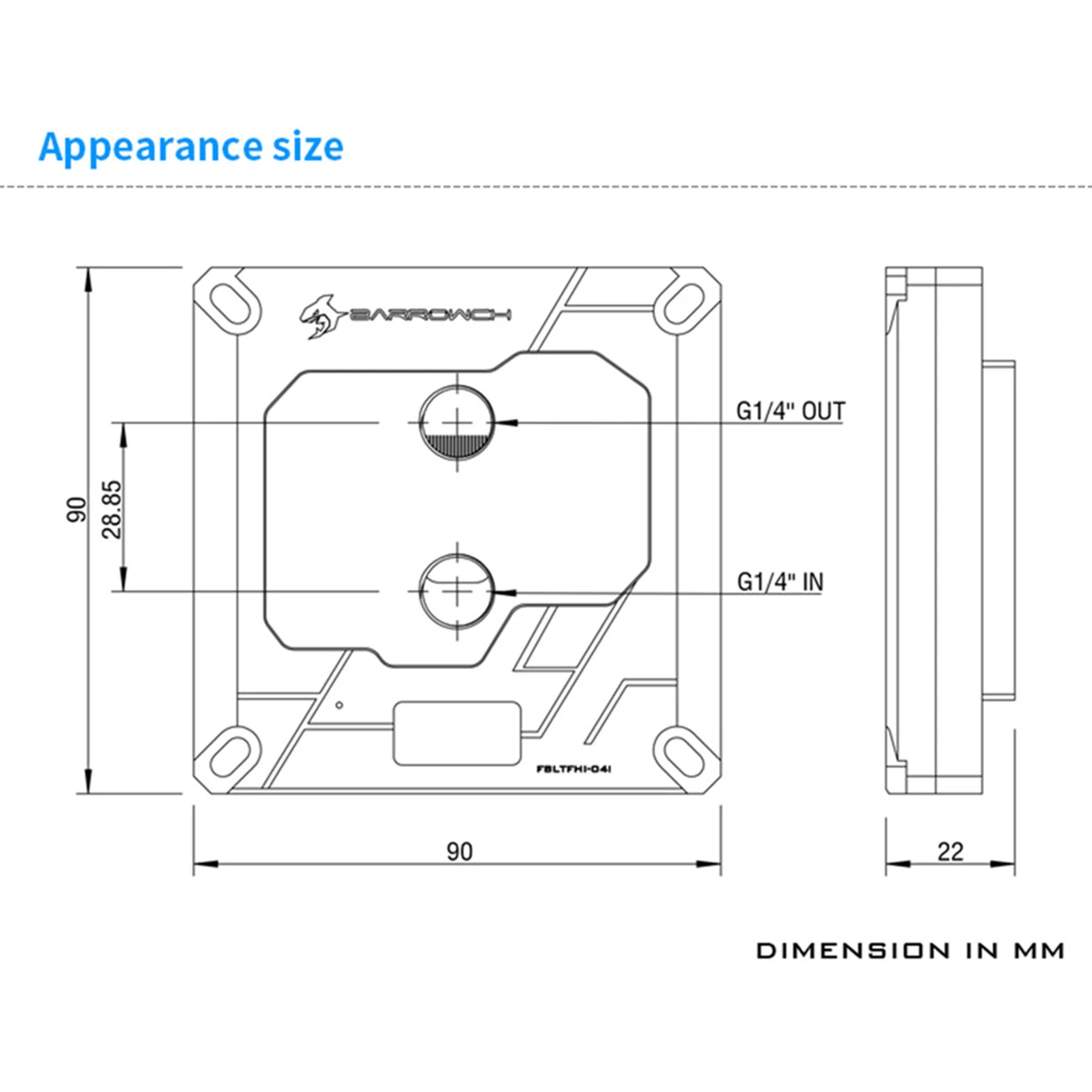 Barrowch CPU 워터 블록 TFT 디지털 디스플레이, 인텔 LGA 115X 1200 1700 2011 X99 /5V 3 핀 지원, 아우라 싱크 레드 화이트