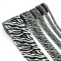 5Yards Multi-width Zebra Stripe Pattern Polyester Grosgrain Ribbon for Gift Wrapping Party Shower Decor DIY Hair Bows Crafts