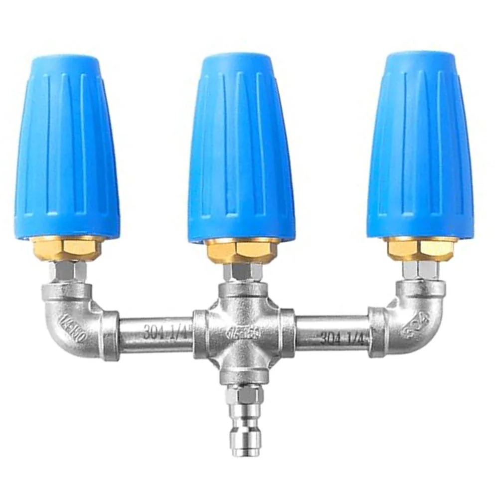 3 in 1 Turbo Nozzle for Pressure Washer with Continuous 360 Degree Rotation and Engineered 2.0 Orifice for Flow Efficiency