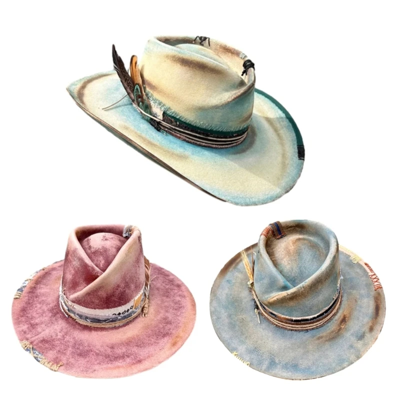 

French Hat Ribbon Hat Band Fedoras Hat for Female Masquerades