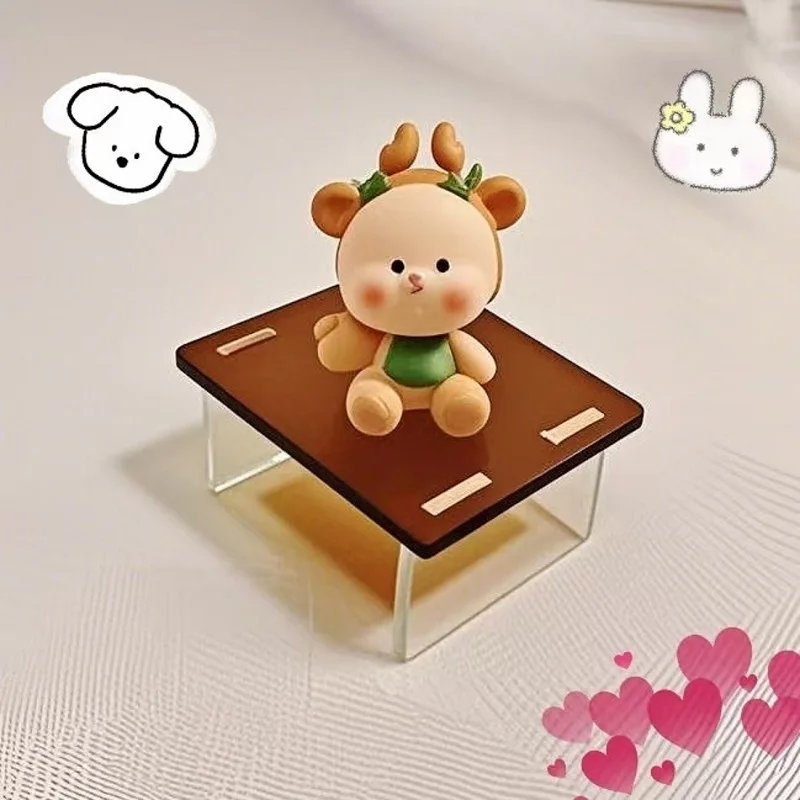 

3/5/10 Pcs Small Simple Ornament Display Rack, Decorative Shelf, Colorful Acrylic Desktop, Cute Small Figurine Doll Display Rack