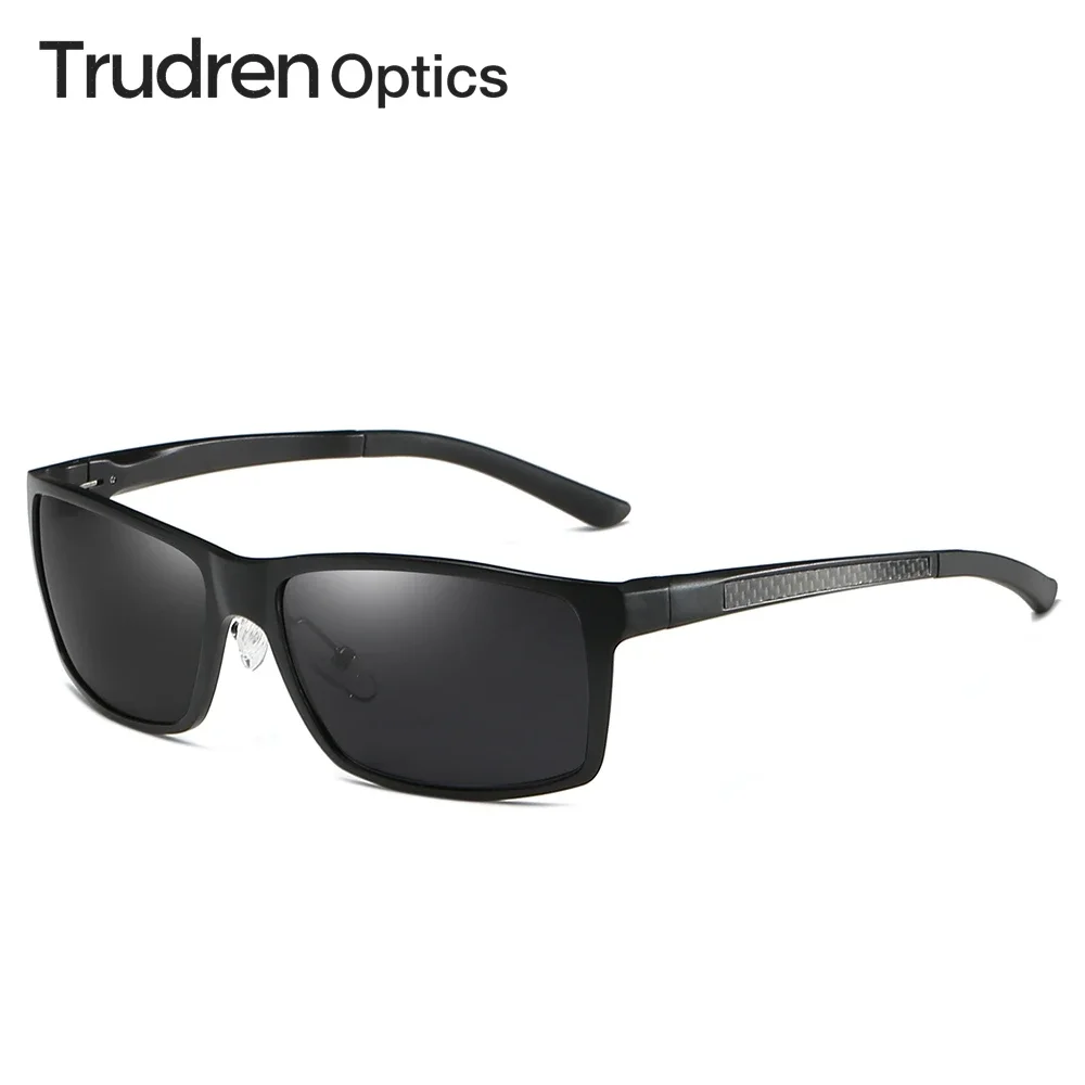 

Trudren Aluminium Magnesium Rectangle Sunglasses Wrap-around Sport Sunglases for Men Fishing Sun Glasses Polarized Sunglass 5089