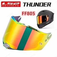 Original LS2 THUNDER Motorcycle Helmet Visor LS2 FF805 Transparent Chrome Red Extra Shield