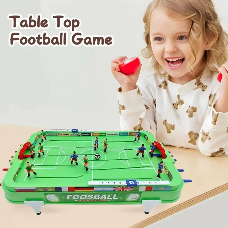 Football Table Interactive Game for Family Party Compact Soccer Table Game Desktop Interactive Soccer Toys gifts for Kids Adults