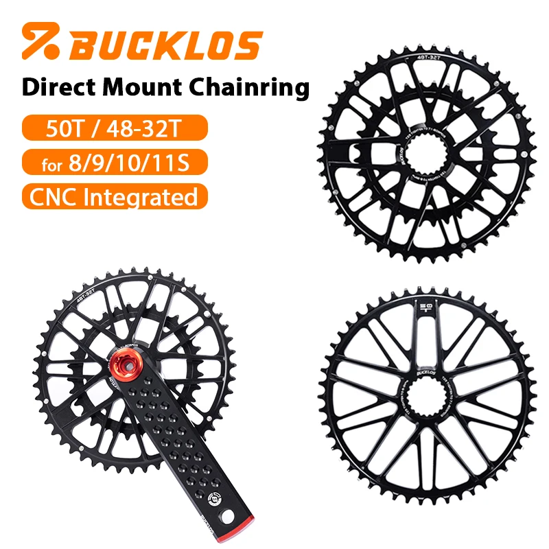 

Звездочка для шоссейного велосипеда BUCKLOS с прямым креплением 48-32T 50T, алюминиевый сплав, для 8/9/10/11 скоростей, запчасти для велосипедов