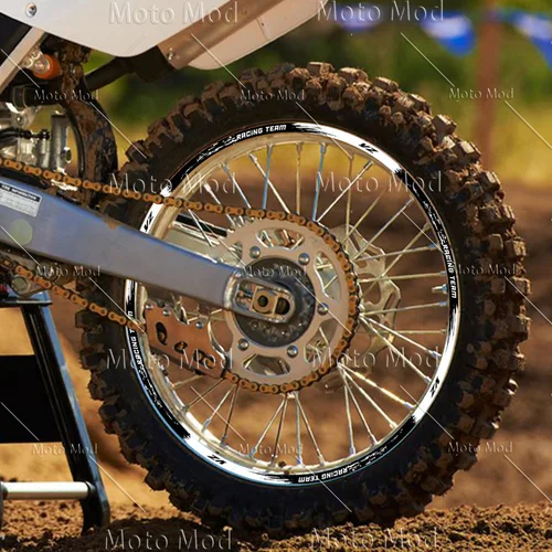 Imagen 2 del producto Accesorios reflectantes para motocicleta YZ, pegatina para llanta, calcomanías, cinta a rayas para YAMAHA YZ 125 125X 250 250X 250F 250FX 450F 450FX