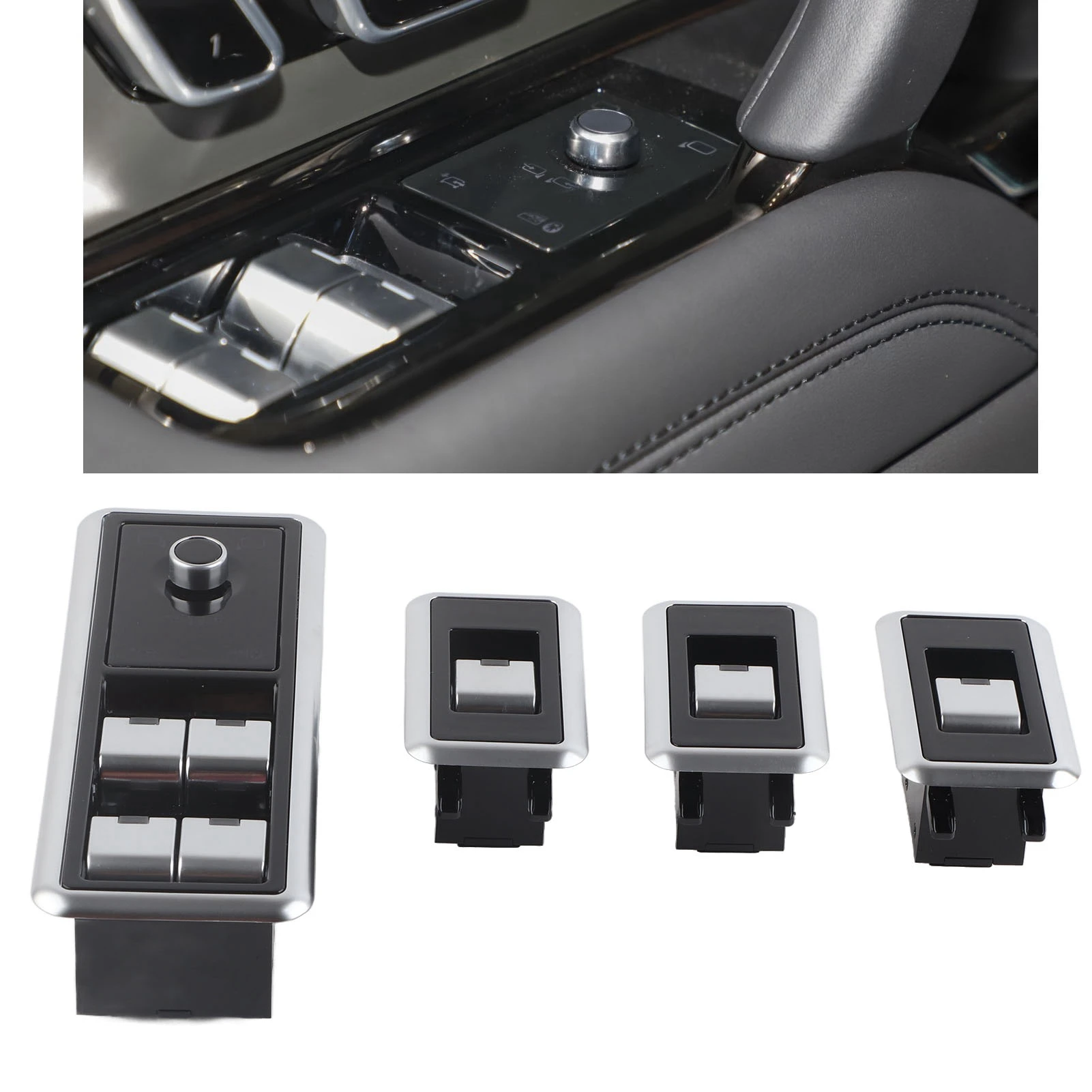 

Window Lifting Assembly LCD Power Window Control Buttons High Sensitivity Smooth High Hardness for Car