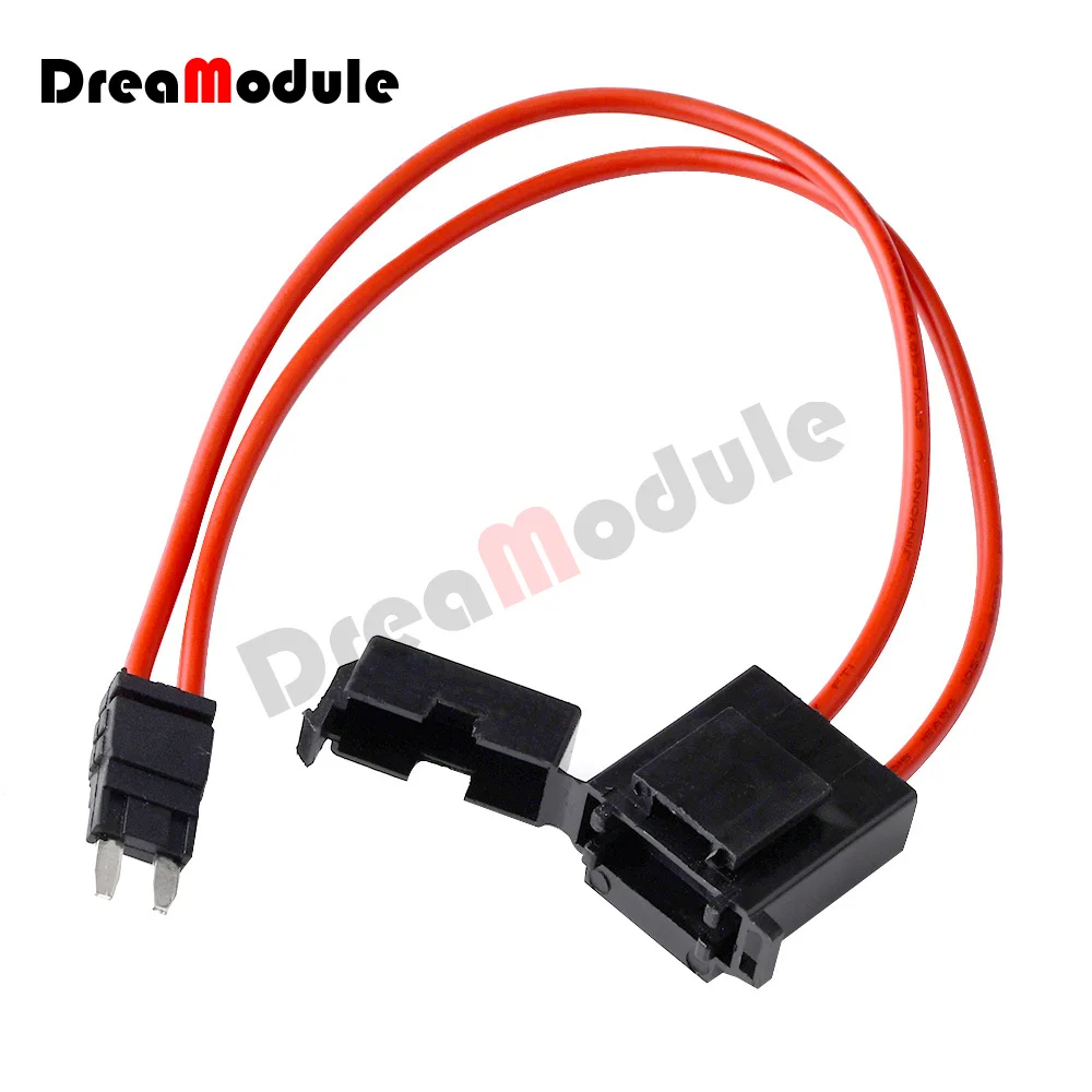 ATM 32V 25Amp Car Fuse Holder Connector Double Wire Medium Small Mini Fuse Box Power Take-Off Extension Line Protection Device