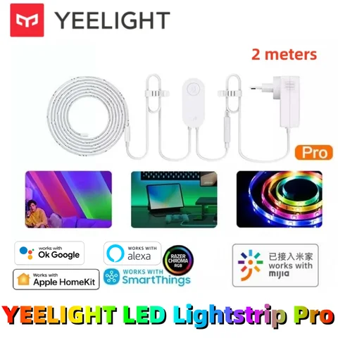 Global version Yeelight LightStrip Pro LED Ambilight Strip Phantom Color WiFi 2Meters For Apple Homekit Mi home Google Alexa App