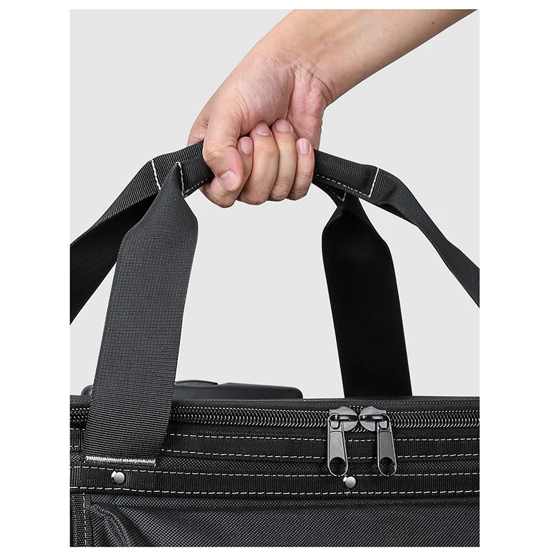 Large Storage Multifunctional Oxford Cloth Repair Electrician Bag Canvas With Wheel Pull Rod Type Tool Case Toolbox