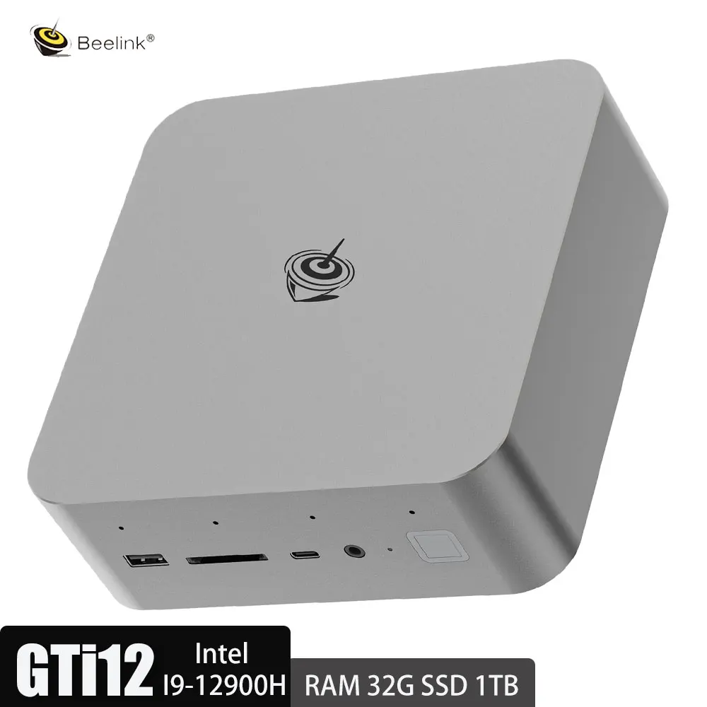 Beelink-Mini PC GTi12 Ultra Intel I9, 12900H AI, 32 Go DDR5, 1 To SSD, WiFi 6, BT Stimule MSC2.0, Refroidissement, Gamer Office, Ordinateur portable