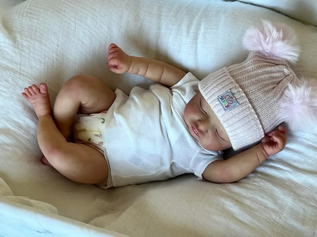 St.Store, muñeca recién nacida ya pintada de 47CM, muñeca Reborn Rosalie, pintura a mano con Genesis, tono de piel 3D de alta calidad