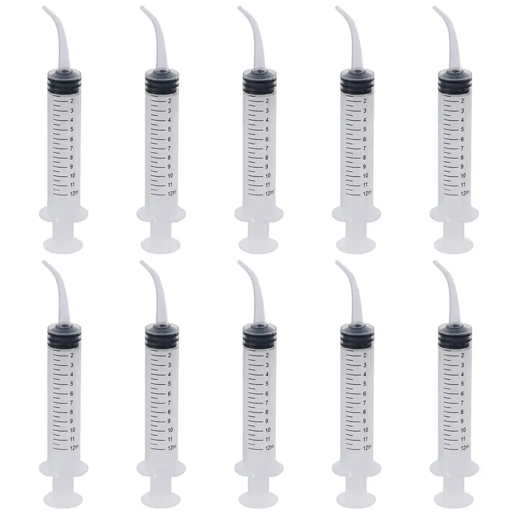 12 ml Syringes for Liquid – Individually Packed Sterile Plastic Syringes Without Needle for Teeth Washing, Dispensing Lip-gloss