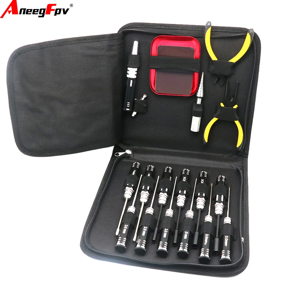 

18 in 1 / 23 in 1 RC Tools Kits Screwdriver Pliers Hex Sleeve Socket Repair Box Set for Repairing RC Airplanes Rc Car Model Toys