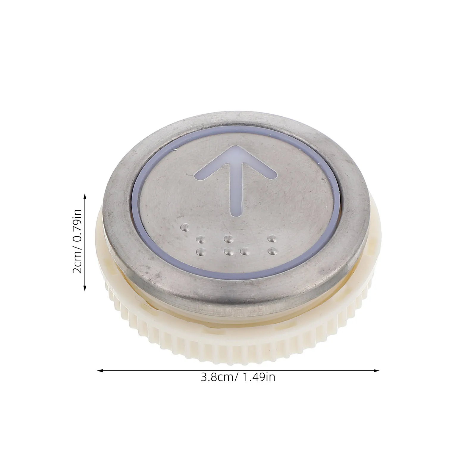2Pcs Stainless Steel Elevator Buttons Modern Commercial Home Panel with Braille Wire Elevator Operator Button