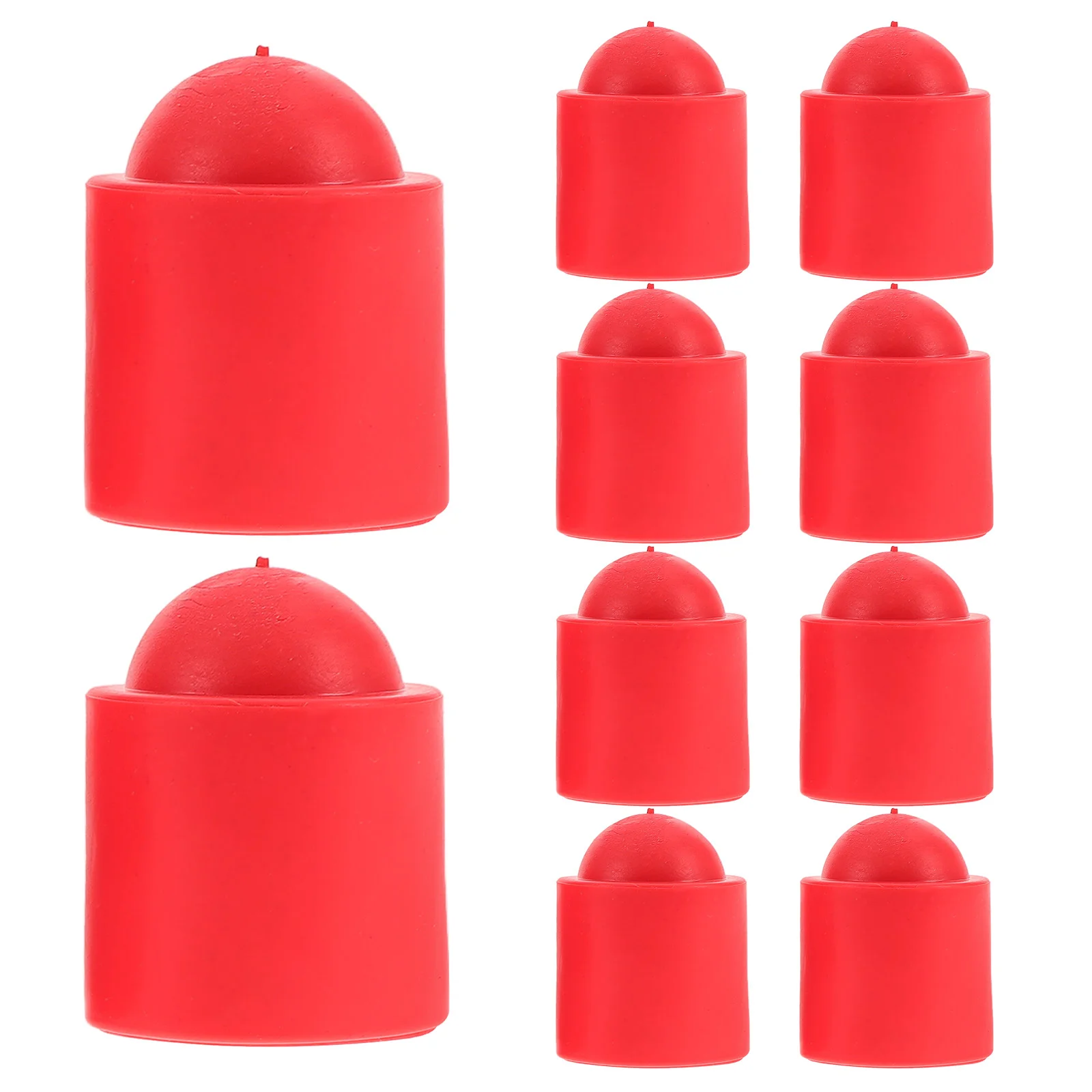 10pcs Sleeve Stick Protectors Billiard Pool Cue Stick Tip Protectors Cue Bottom Protective Cover Rod Stop
