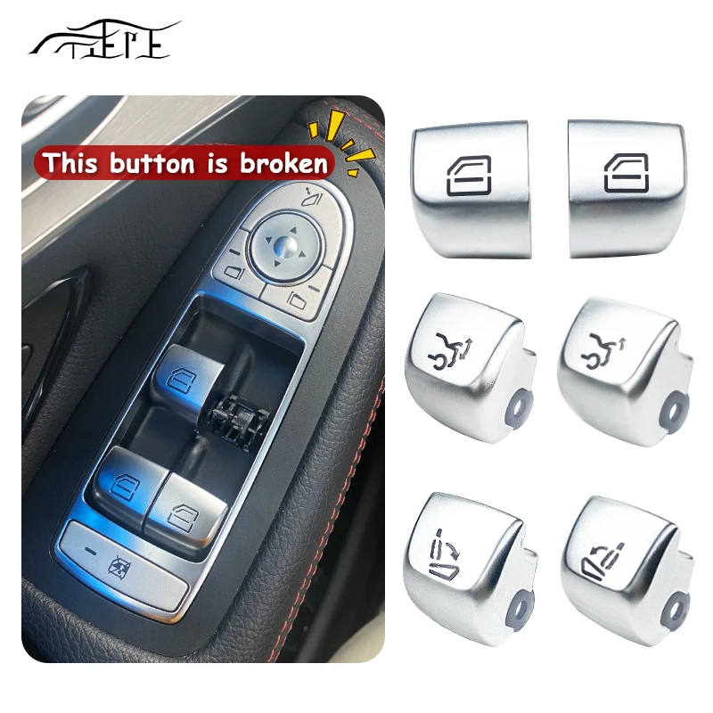 Window Switch Repair Button Caps Cover Door Window Glass Lift Control For Mercedes Benz E C GLC Class Coupe W205 W253 W213 E300