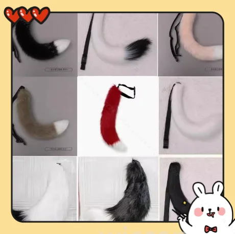 Anime Animal Fursuit motocicleta accesorios decorativos cola rendimiento Prop hecho a mano 9 estilos gato simulación cola de zorro Accesorios