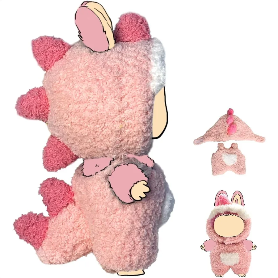 

Новинка 2025 года, одежда для куклы 17 см, милые наряды для комплекта одежды, брелок-аксессуары для 17 см LBB, искусственный наряд для куклы в животном стиле, комбинезон