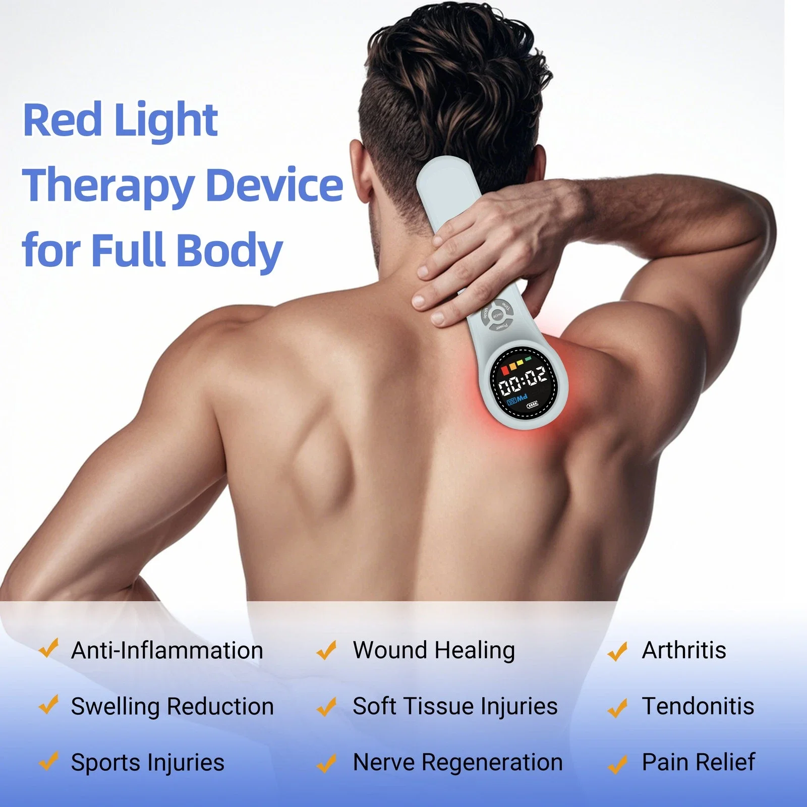 

Лазерный физиотерапевтический аппарат ZJZK LLLT 4x980нм 4x810нм 16x660нм 1760мВт для красной и инфракрасной светотерапии при туннельном синдроме запястья и теннисном локте