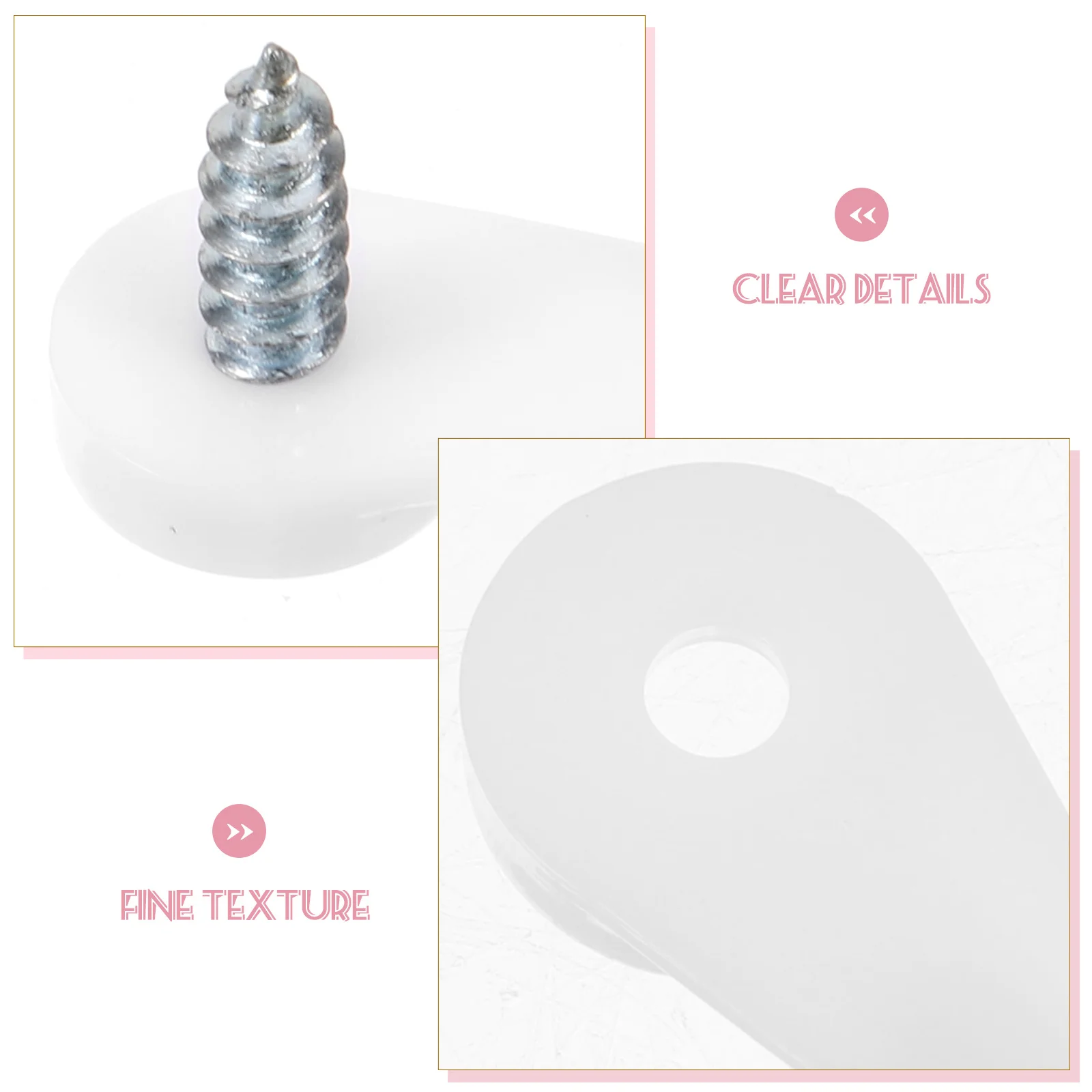 

100Pcs Glass Retainer Clips for Door Cabinet Mirror Clamp No Drill Mounting Hardware Simple Design Multi Functional Strong Grip