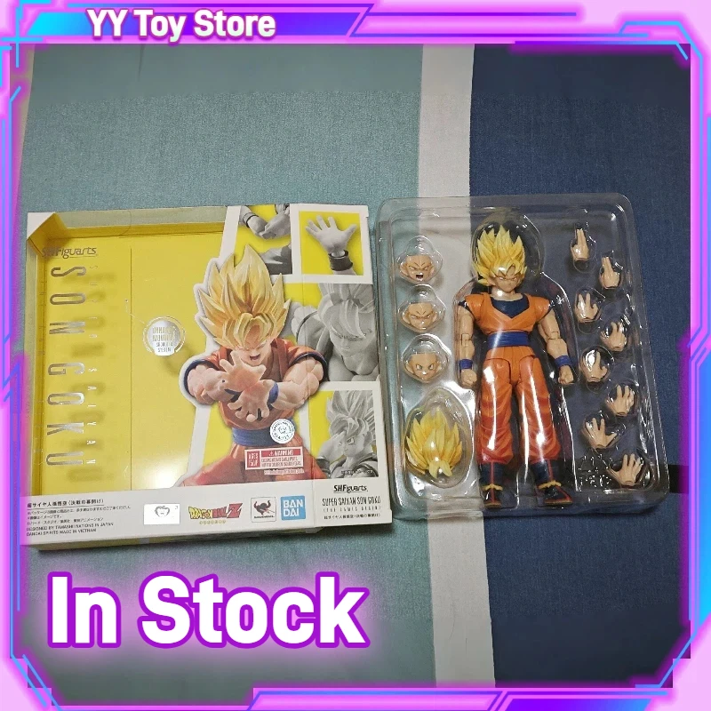 

Original Bandai S.H.Figuarts Dragon Ball Z The Beginning Of The Final Battle Super Saiyan Son Goku Anime Action Figure Toys Gift