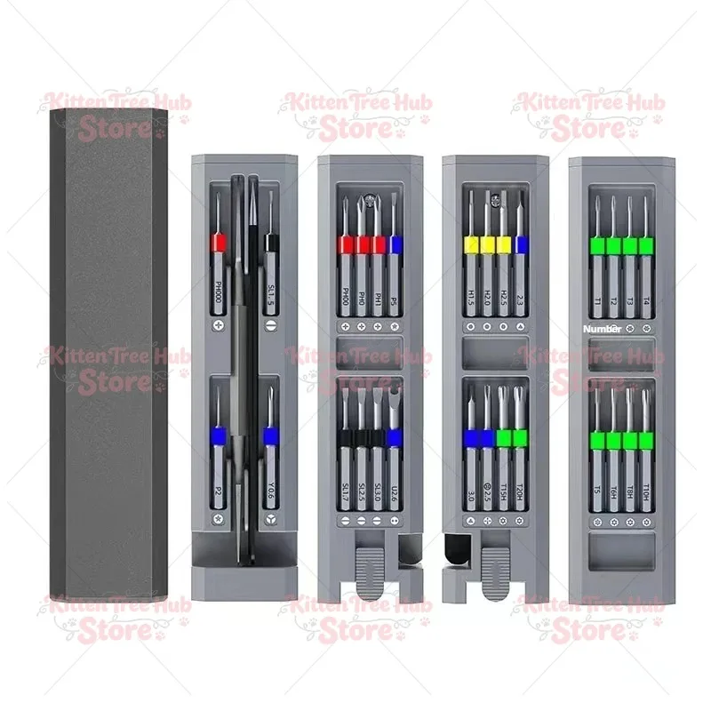 31 PCS Precision Screwdriver Set Magnetic Bits Repair Tool Kit for Phone Laptop Tablet Electronics DIY Maintenance