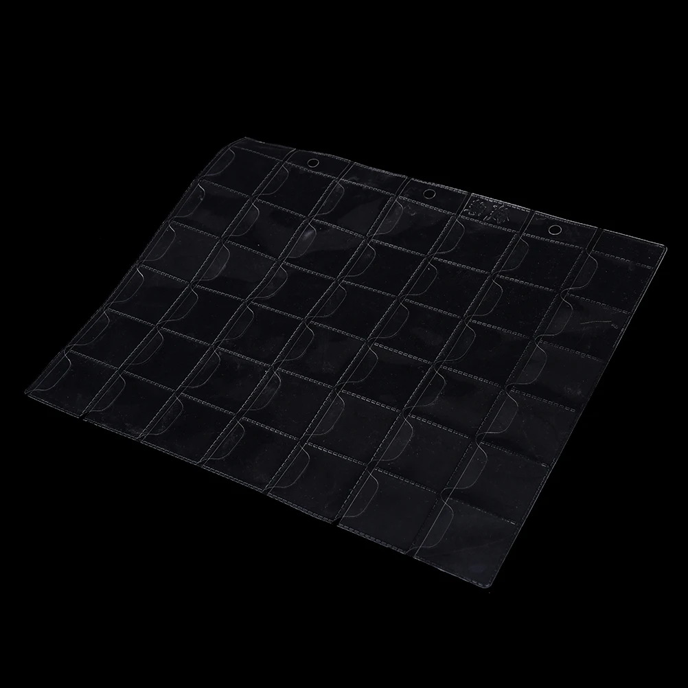 Portamonete in plastica trasparente con 42 tasche