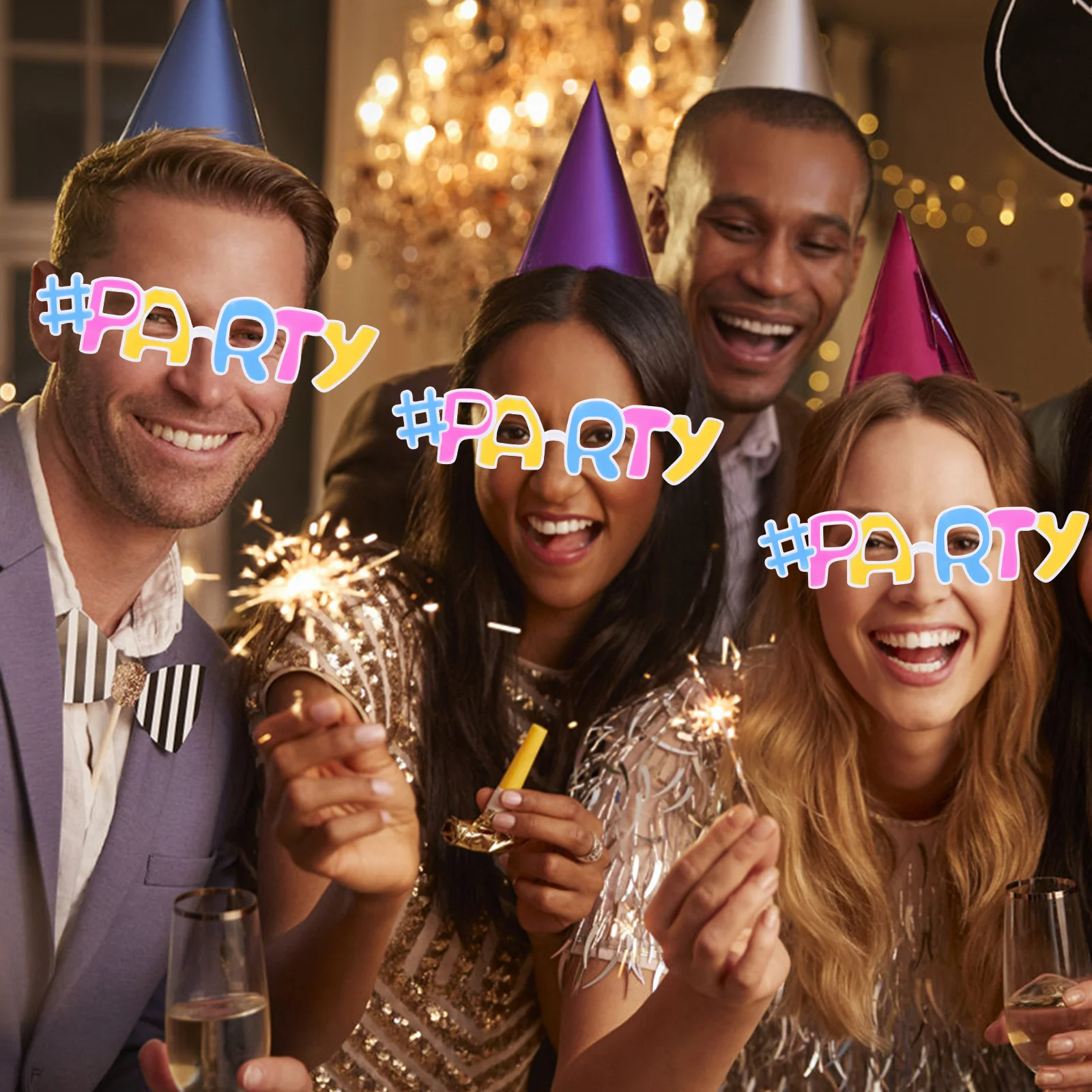 

4Pcs Funny Party Photo Props Glasses for Special Occasions Design Funny Glasses Wedding Photo Booth Props