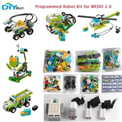 DIY Programing Robot Electronic Bricks Kit Compatible with  We-Do 2.0 45300 High-tech Education