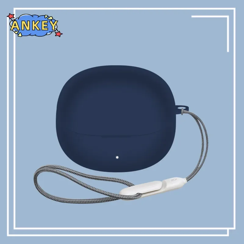 Case for QCY Melobuds Pro Protective Nylon Lanyard Soft Cover HT08A Shells Anti Dust Sleeve Hand Rope Strap Accessories