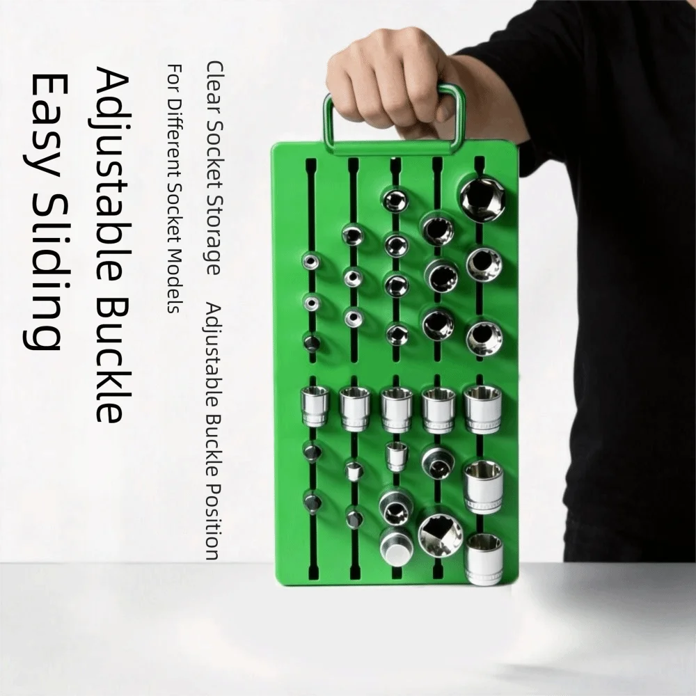 support-de-douille-magnetique-detachable-avec-construction-metallique-robuste-et-goujons-de-fixation-reglables-plateau-magnetique-pour-douilles