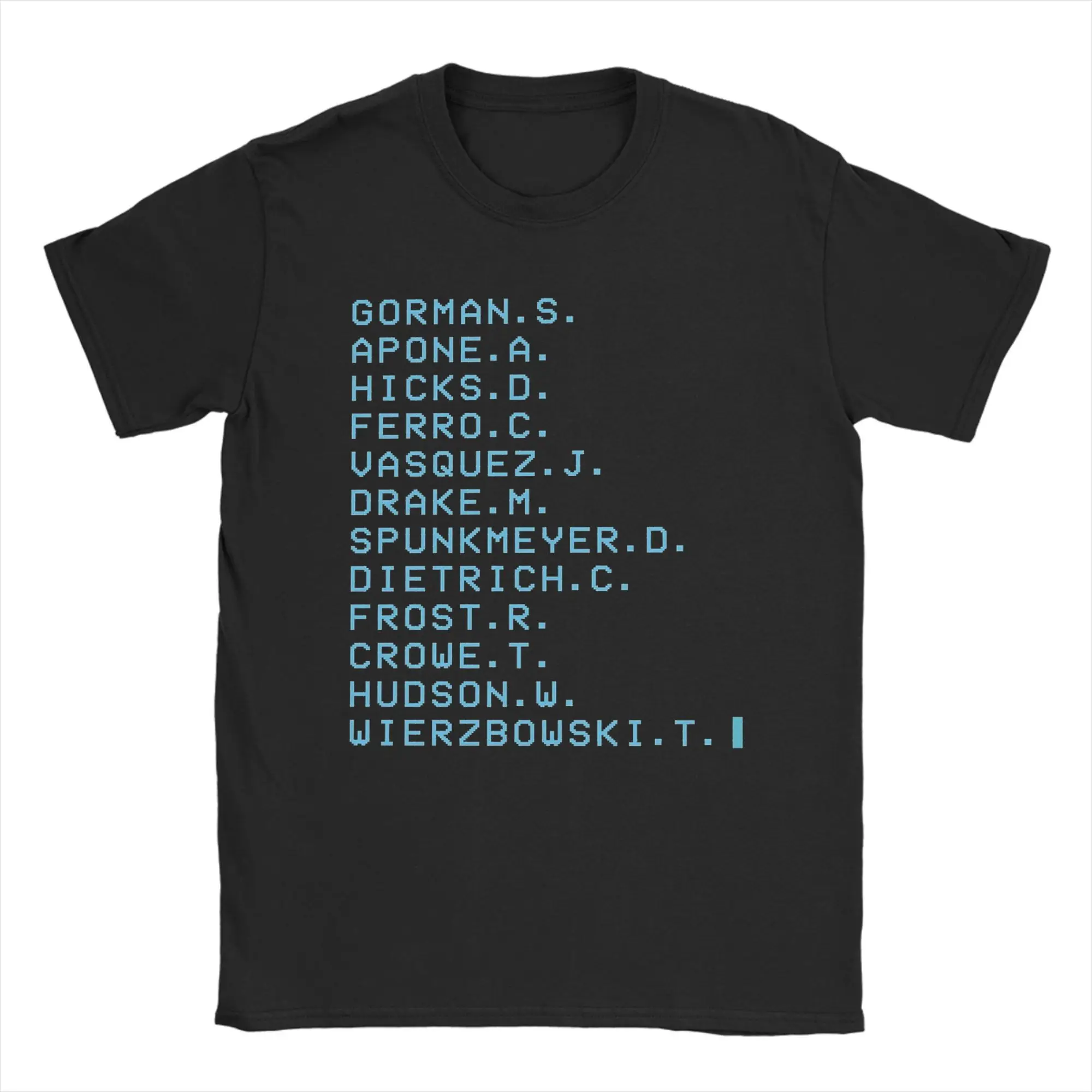 Alien Movie Colonial Marines Death Order T-Shirt Men's Fun Round Neck Short Sleeve Top Plus Size