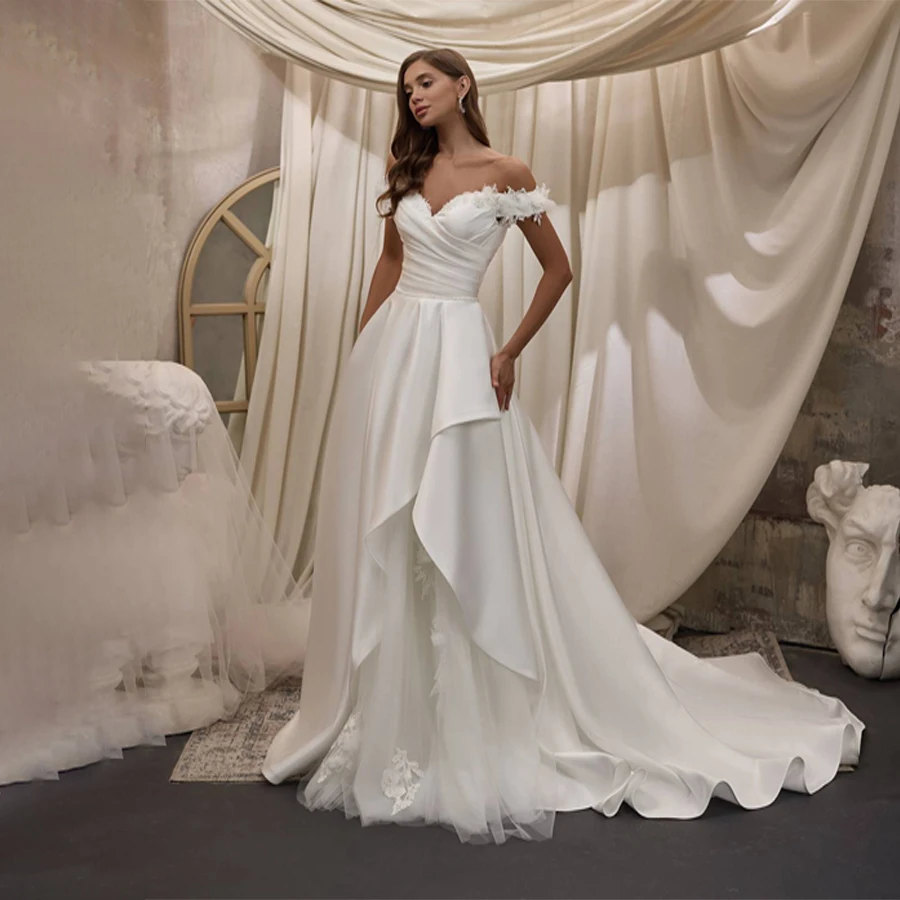 

Свадебное платье без рукавов в форме сердца по индивидуальному заказу, молния и пуговицы с открытой спиной, свадебные платья на заказ, платье de novia