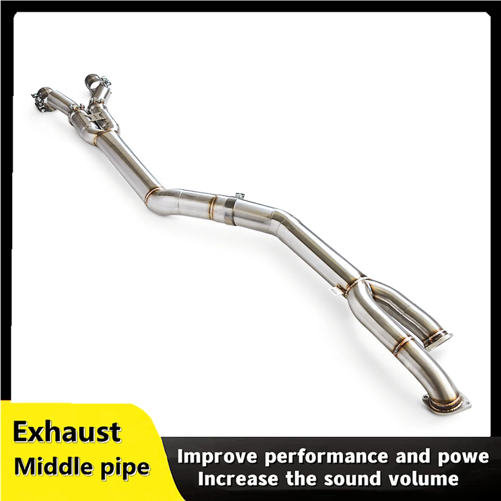 Suitable for BMW M2 G87 S55 3.0T 2021-2023 high performance exhaust system exhaust middle pipe with resonator