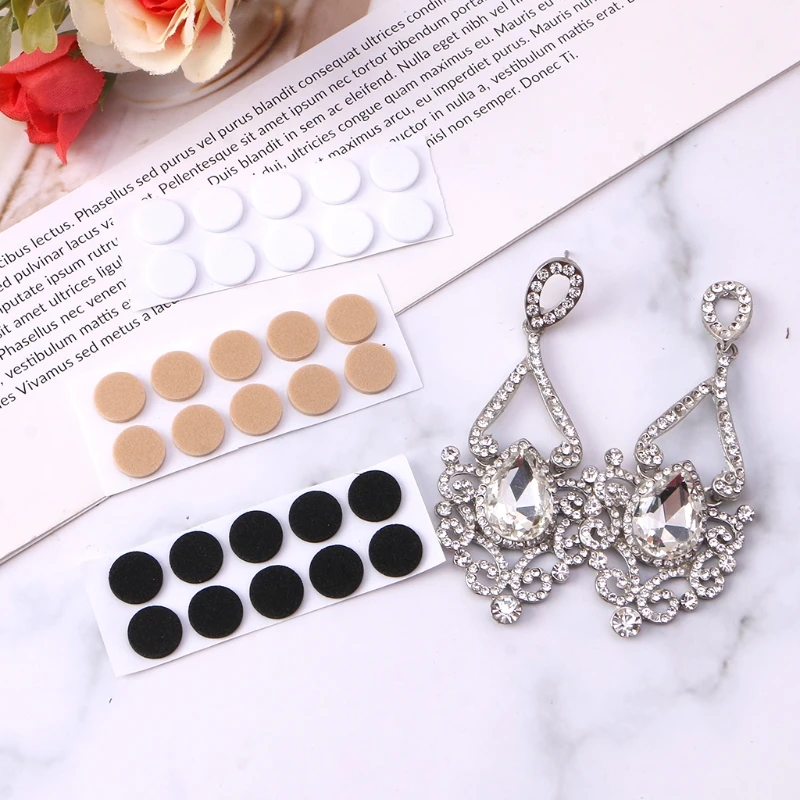 100Pcs Invisible Earring Lifters Earring Stabilizers Waterproof Earring Support Pads for Supporting Large Heavy Earrings