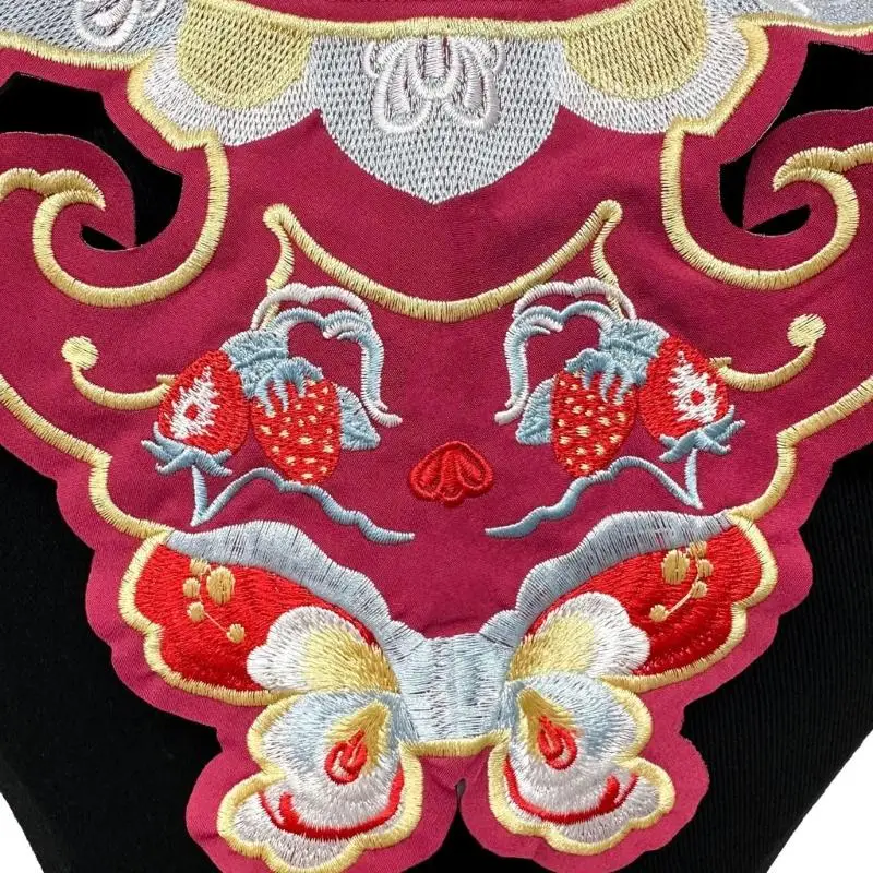 

39BB Fashionable Detachable Cloud Shoulder Accessory Soft Polyester Fabric Unique Embroidery Shawl Fashionable Neck Wrap