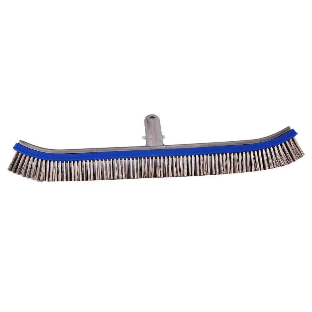 18inch Swimming Pool Steel Brush Bottom Walls Cleaning Supplies for Pond Spa Hot Spring Swimming Pool Brush Cleaning Tool