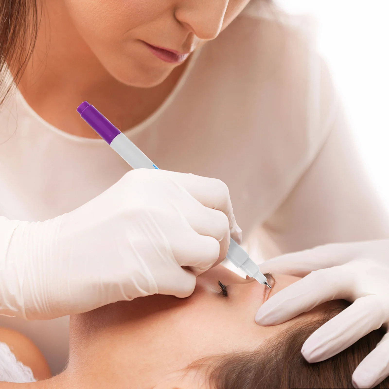 

3 Sets Easy to Rub Pen Ruler Eyebrows Mapping Tools Stencil Position Pencil Positioning Multi Functional