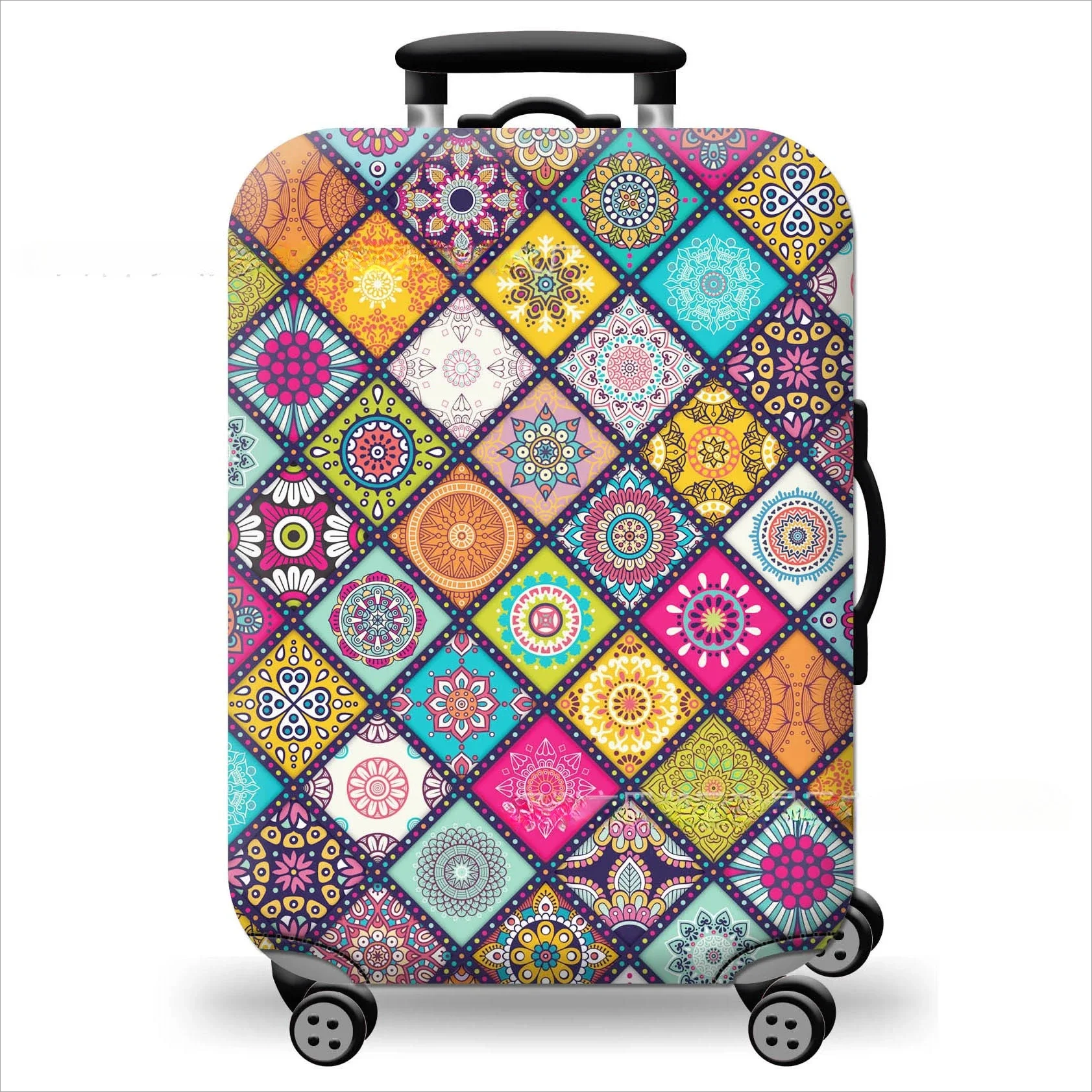 

Printed Box Cover Thickened Suitcase Protective Cover Suitcase Dust Cover Tie Rod Leather Case Elastic Cover Box Cover Elastic