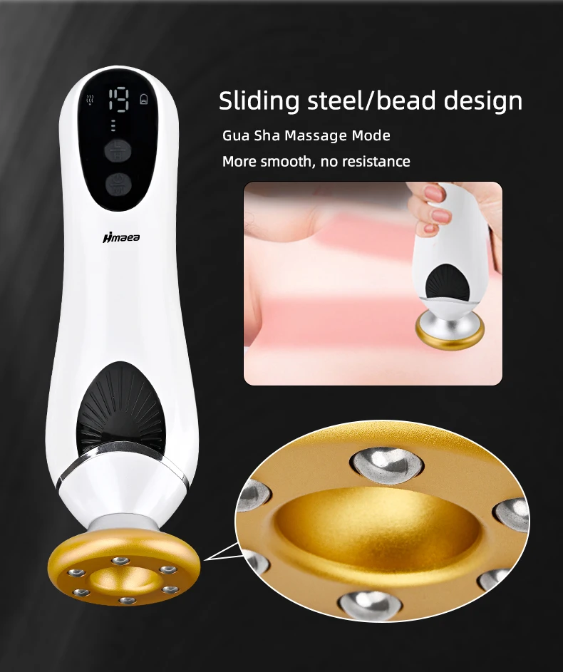 

2GEN Electric scraping Instrument Meridian Dredging USE for whole body Remove dampness and expel cold 3 Head Sliding steel
